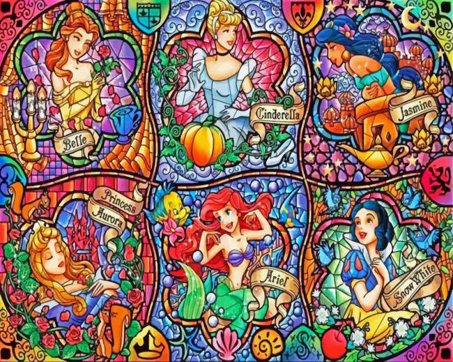 Disney Princesses Paint By Numbers - Numeral Paint Kit