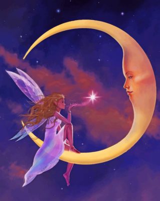 Fairy Tale And Moon Paint By Numbers