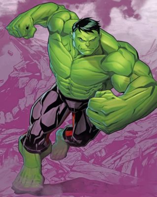 Hulk Hero paint by number
