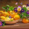 Lemons and Flowers paint by number