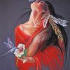 Native Woman Art paint by numbers