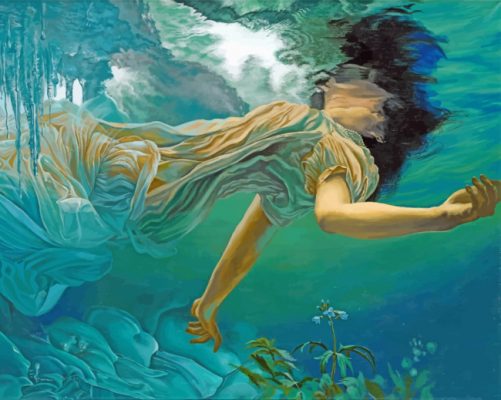 Woman Undersea Paint By Numbers