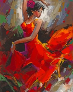 Woman Dancing paint by numbers