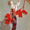 George Barbier Oriental Red Paint By Numbers