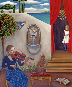 Musician Lady Paint By Numbers