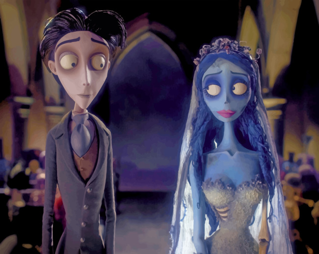 Corpse Bride Movie paint by numbers