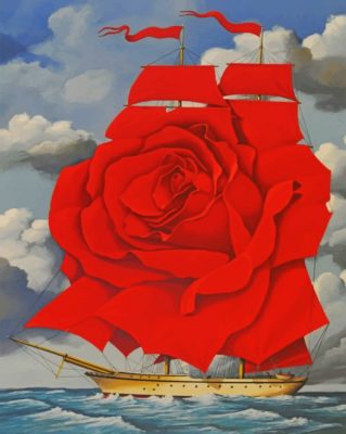 Flower Ship paint by numbers