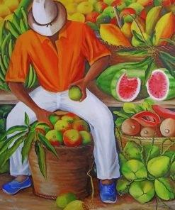 Fruit Seller Paint by numbers