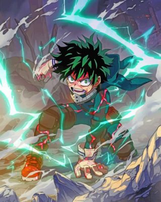 Mad Deku My Hero Academia Paint By Numbers - Numeral Paint Kit