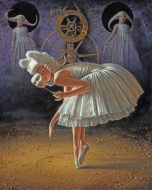 Masked Ballerina Paint by numbers
