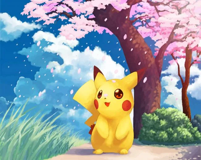 pikachu Pokemon paint by numbers pikachu Pokemon paint by number