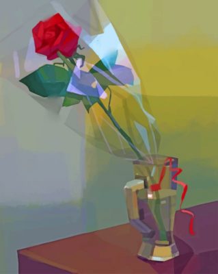 Red Rose Paint By Numbers