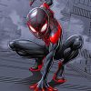 spider man miles morales paint by number