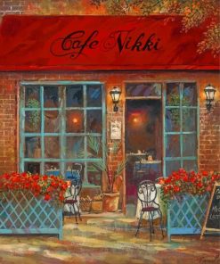 Coffee Shop - Paint by Numbers Kit – I Love DIY Art