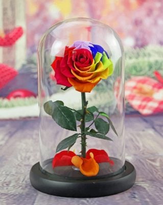Led Rose Bottle paint by numbers