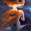 Mermaid Underwater Art paint by numbers
