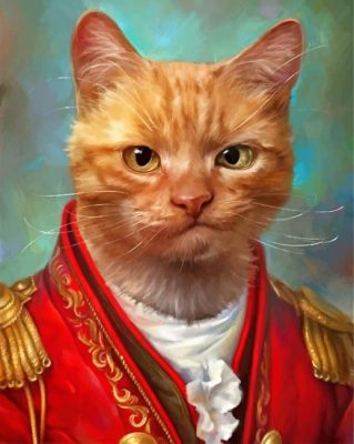 Mr General Cat paint by numbers