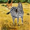 Savannah Zebra and Giraffes paint by numbers