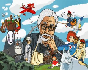 Hayao Miyazaki Studio Ghibli paint by numbers
