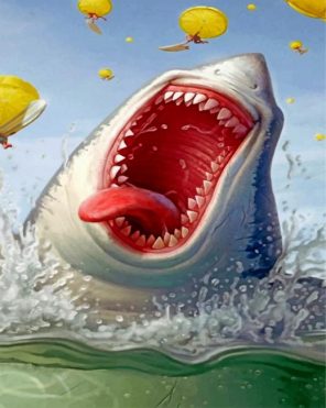 Hungry Shark paint by numbers