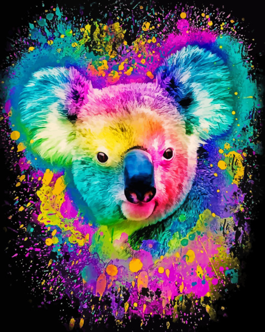 Colorful Koala