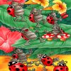 Ladybugs Celebrating Paint By Numbers