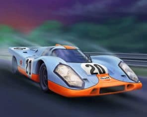 porsche 917 Car paint by numbers