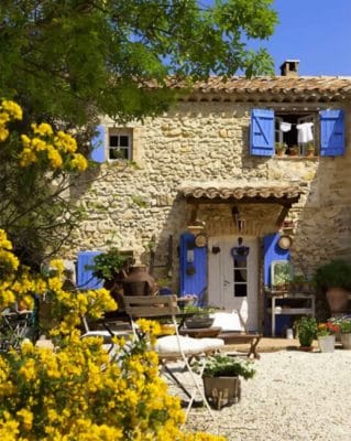 Aesthetic Provence House piant by numbers