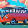 volkswagen bus paint by numbers