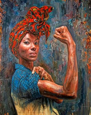 African Woman Power Paint by numbers