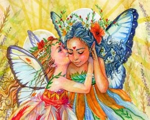 Butterfly Fairies Paint by numbers