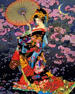 Japanese Classic Woman paint by number