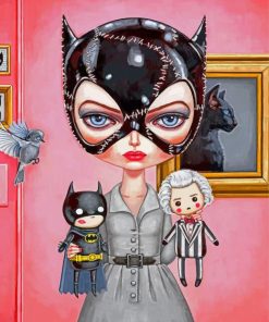 Little Catwoman paint by numbers