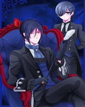 Sebastian And Ciel Paint by numbers