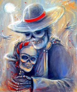 Skulls Art Paint by numbers