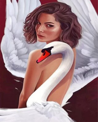Swan Lady Paint by numbers