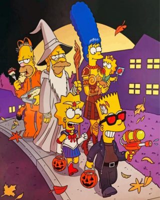 The Simpsons Halloween Paint by numbers