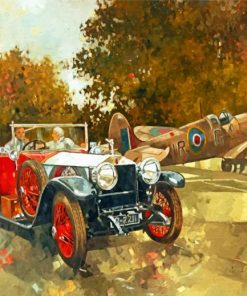 Vintage Car And Aircraft Paint By Numbers