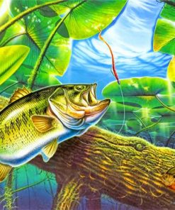 Largemouth bass Paint by numbers - Numeral Paint Kit