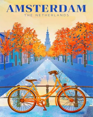 Amsterdam Illustration paint by numbers