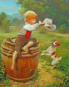boy-playing-with-adog-paint-by-number