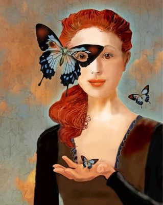 Butterfly Woman Paint by numbers