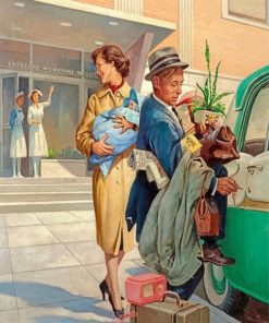 classy-woman-leaving-the-hospital-paint-by-numbers