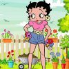 cute betty-boop-paint-by-numbers
