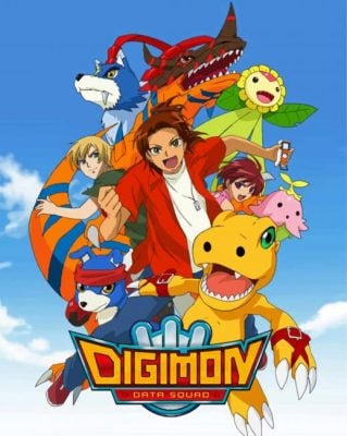 Digimon Data Squad Anime paint by numbers
