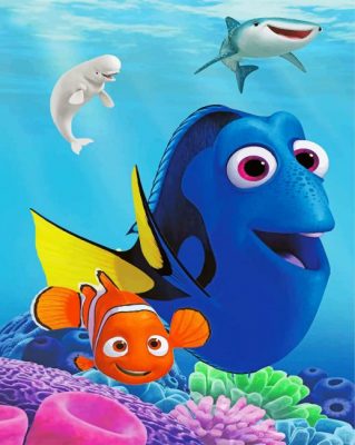 Finding Dory Movie Paint by numbers