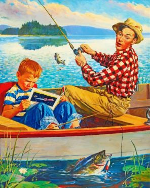Fisher Man And His Son paint by numbers