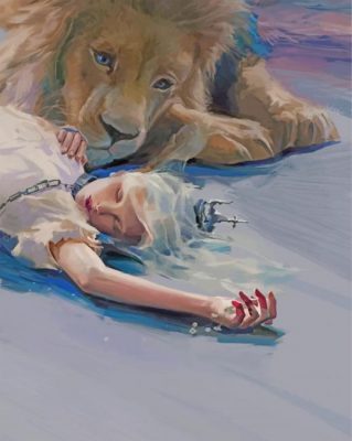 girl-and-lion-paint-by-number