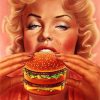 marilyn-eating-humburger-paint-by-numbers