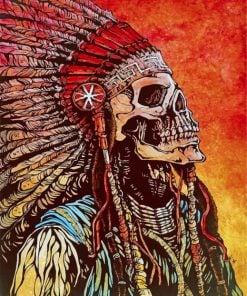 Reaper Skull Paint By Numbers - PBN Canvas